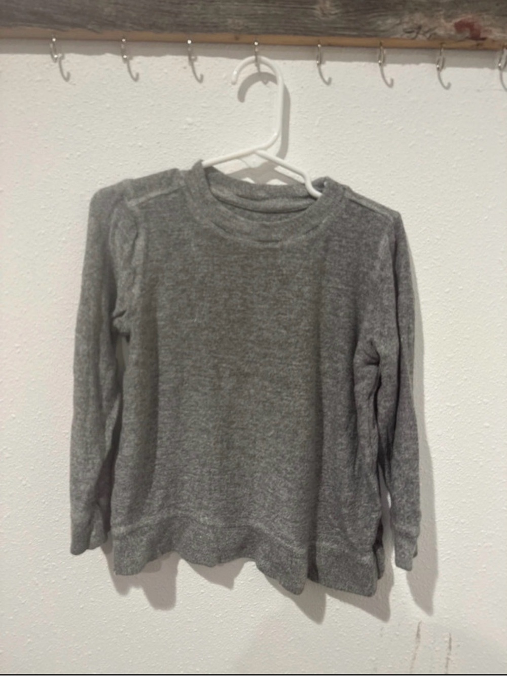 Girls Cozy Crewneck Sweater - Gray